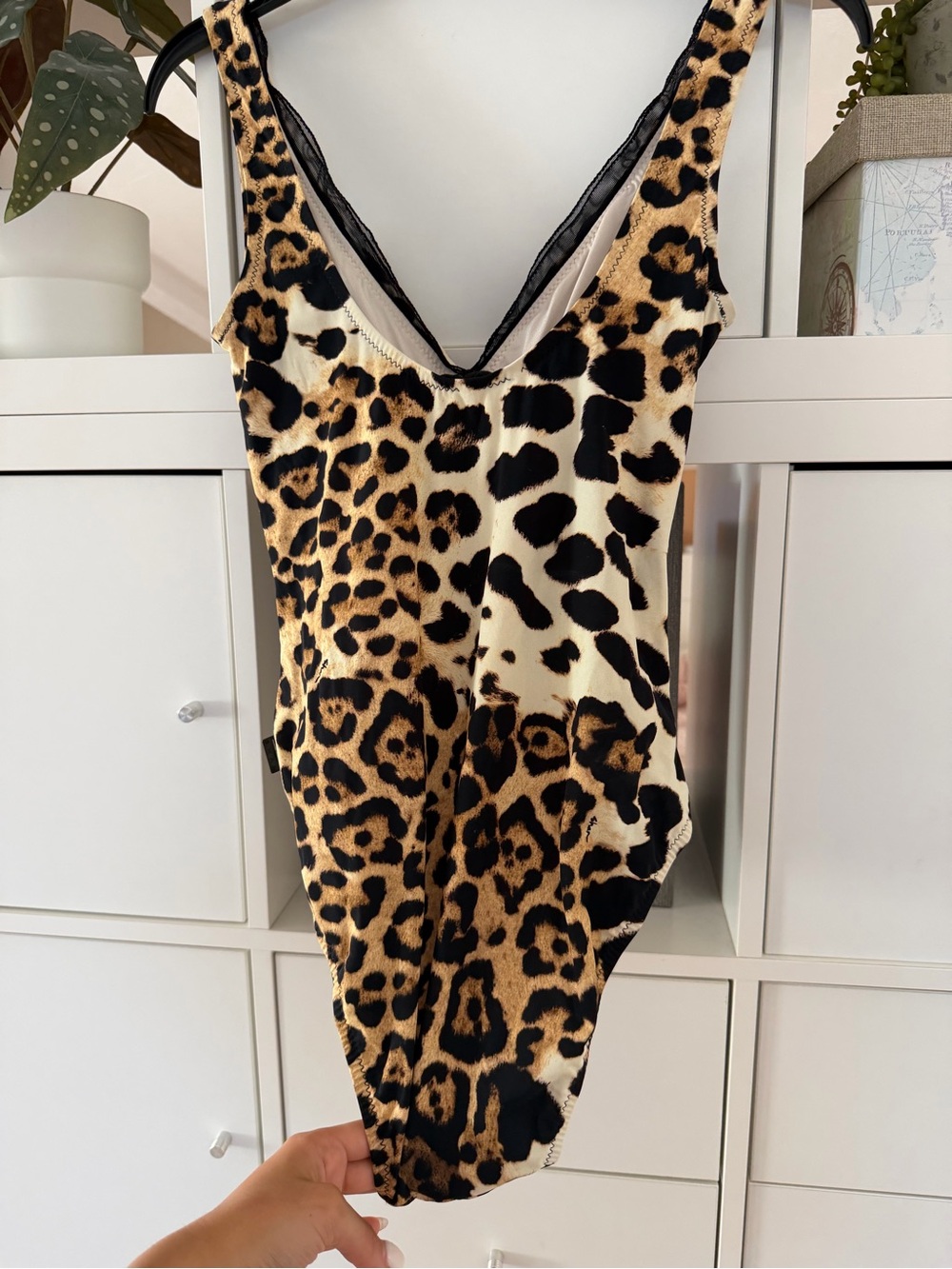 SHAN Cheetah Print One Piece Swimsuit Size 8 - Picture 5 of 10